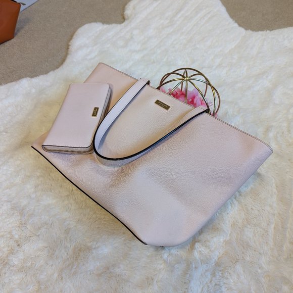 Kate Spade pink tote and  zippy wallet set - Picture 5 of 16